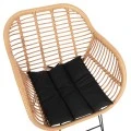 ΣΕΤ 7ΤΜΧ ALLEGRA WICKER ΜΕ ΤΡΑΠΕΖΙ 160X90X78Υ ΜΠΕΖ & ΜΑΥΡΟ ΧΡΩΜΑ HM10495