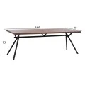 ΣΕΤ ΤΡΑΠΕΖΑΡΙΑΣ 7ΤΜΧ MANDY HM10957.03 MDF TOP--ΥΦΑΣΜΑ TAUPE & ΜΕΤΑΛ.ΠΟΔΙΑ