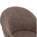 ΣΕΤ ΤΡΑΠΕΖΑΡΙΑΣ 7ΤΜΧ MANDY HM10957.03 MDF TOP--ΥΦΑΣΜΑ TAUPE & ΜΕΤΑΛ.ΠΟΔΙΑ