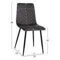 ΣΕΤ ΤΡΑΠΕΖΑΡΙΑΣ 7ΤΜΧ RAVEN HM21070.03 ΚΕΡΑΜΙΚΟ TOP--4 ΚΑΡΕΚΛΕΣ & 2 ΠΟΛΥΘΡΟΝΕΣ ΓΚΡΙ