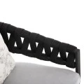 ΣΕΤ ΤΡΑΠΕΖΑΡΙΑΣ ΕΞ.ΧΩΡΟΥ 7ΤΜΧ KRUM HM21156 ΣΚΟΥΡΟ ΓΚΡΙ ΑΛΟΥΜΙΝΙΟ & P.Ε.ΣΧΟΙΝΙ