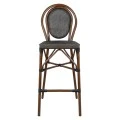 ΣΚΑΜΠΩ ΑΛΟΥΜΙΝΙΟΥ GIDEON BAMBOO LOOK ΚΑΦΕ ΜΕ TEXTLINE HM5059 47x61x115 εκ