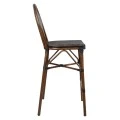 ΣΚΑΜΠΩ ΑΛΟΥΜΙΝΙΟΥ GIDEON BAMBOO LOOK ΚΑΦΕ ΜΕ TEXTLINE HM5059 47x61x115 εκ