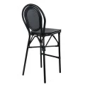 ΣΚΑΜΠΩ ΑΛΟΥΜΙΝΙΟΥ AZARIA BAMBOO LOOK ΜΑΥΡΟ ΜΕ TEXTLINE HM5060 47x61x115 εκ.
