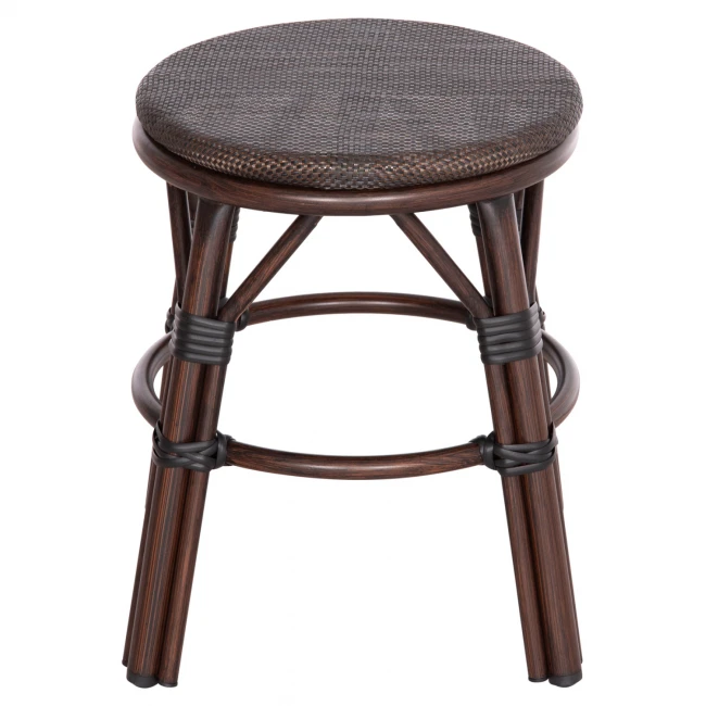 ΣΚΑΜΠΟ ΑΛΟΥΜΙΝΙΟΥ CHINO HM6285.01 BAMBOO LOOK ΚΑΦΕ-TEXTILENE ΚΑΦΕ Φ36x46Υεκ.