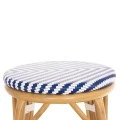 ΣΚΑΜΠΟ ΑΛΟΥΜΙΝΙΟΥ ΜΕΣ.ΥΨΟΥΣ CHINO HM6286.05 BAMBOO LOOK & TEXTILENE ΜΠΛΕ 43x43x65Υεκ