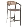 ΣΚΑΜΠΟ ΑΛΟΥΜΙΝΙΟΥ MIRI ΣΑΜΠΑΝΙ ΜΕ ΜΠΡΑΤΣΑ RATTAN & TEXTLINE 56x58x105Yεκ.HM5892.23