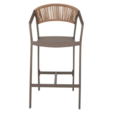 ΣΚΑΜΠΟ ΑΛΟΥΜΙΝΙΟΥ MIRI ΣΑΜΠΑΝΙ ΜΕ ΜΠΡΑΤΣΑ RATTAN & TEXTLINE 56x58x105Yεκ.HM5892.23