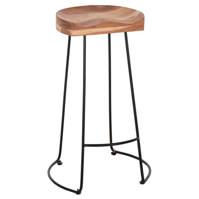 ΣΚΑΜΠΟ BAR ELEANOR ΑΠΟ ΜΑΣΙΦ ΞΥΛΟ ΑΚΑΚΙΑΣ 48x40χ76Υεκ. HM8363.11