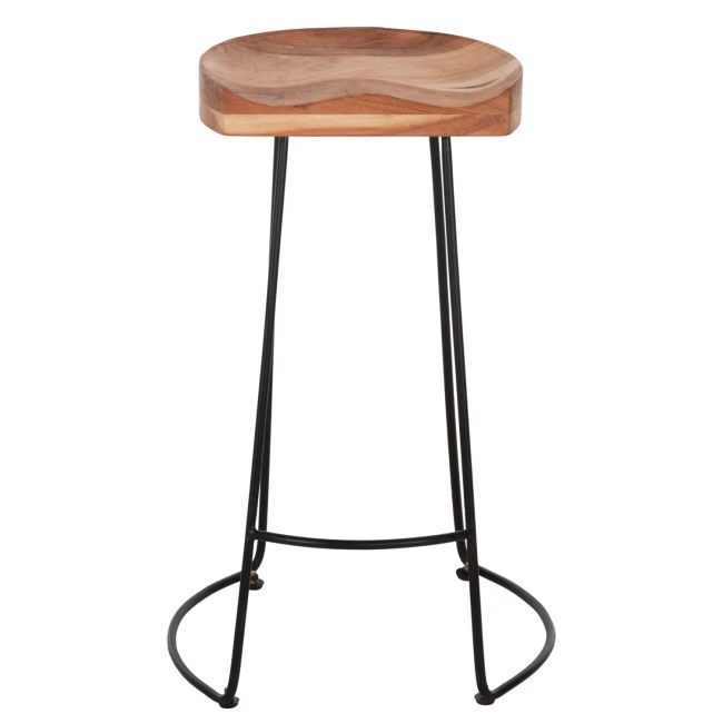 ΣΚΑΜΠΟ BAR ELEANOR ΑΠΟ ΜΑΣΙΦ ΞΥΛΟ ΑΚΑΚΙΑΣ 48x40χ76Υεκ. HM8363.11