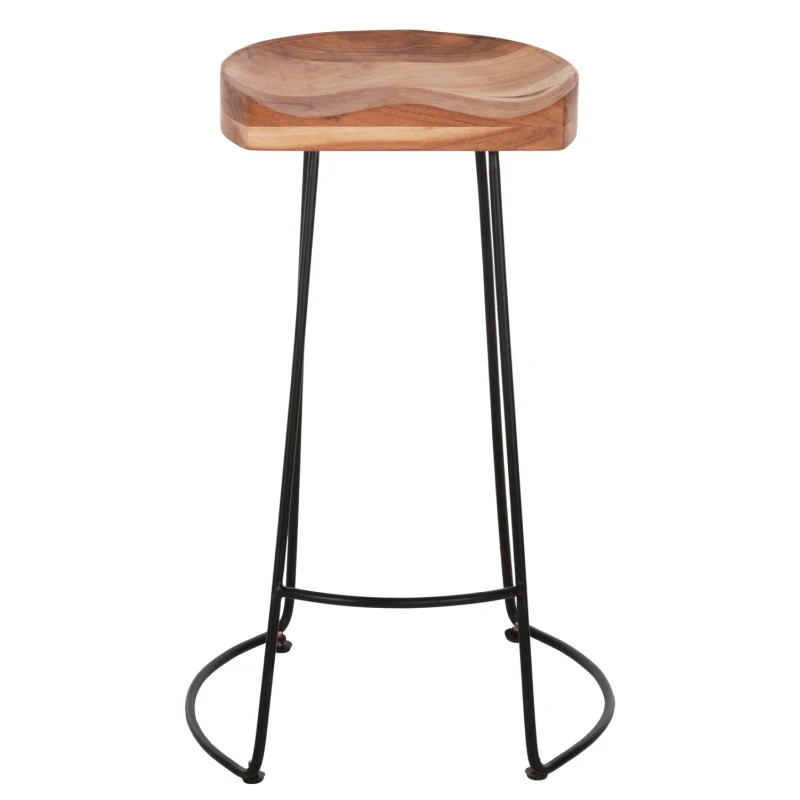 ΣΚΑΜΠΟ BAR ELEANOR ΑΠΟ ΜΑΣΙΦ ΞΥΛΟ ΑΚΑΚΙΑΣ 48x40χ76Υεκ. HM8363.11