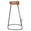 ΣΚΑΜΠΟ BAR ELEANOR ΑΠΟ ΜΑΣΙΦ ΞΥΛΟ ΑΚΑΚΙΑΣ 48x40χ76Υεκ. HM8363.11