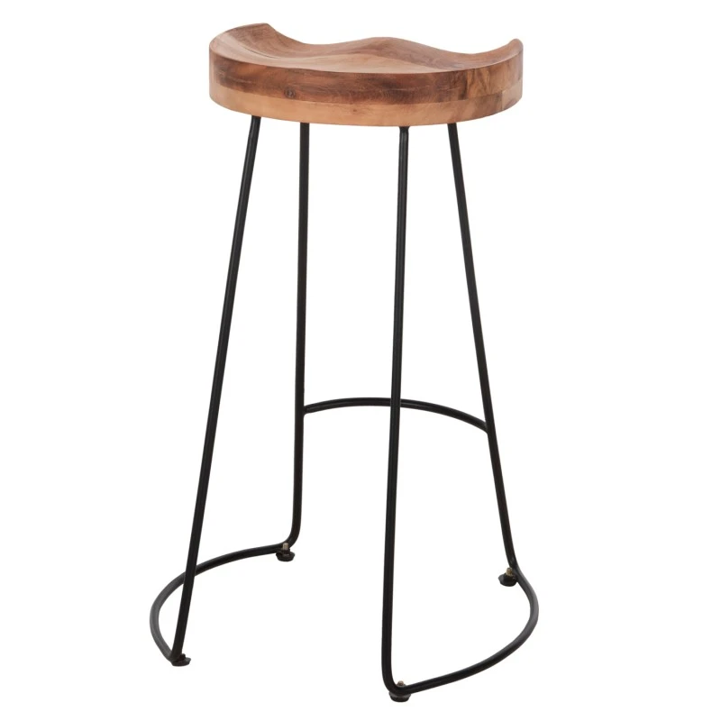 ΣΚΑΜΠΟ BAR ELEANOR ΑΠΟ ΜΑΣΙΦ ΞΥΛΟ ΑΚΑΚΙΑΣ 48x40χ76Υεκ. HM8363.11