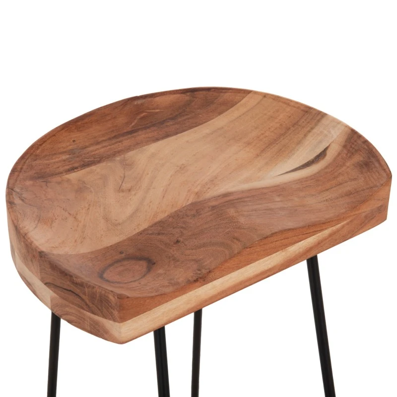 ΣΚΑΜΠΟ BAR ELEANOR ΑΠΟ ΜΑΣΙΦ ΞΥΛΟ ΑΚΑΚΙΑΣ 48x40χ76Υεκ. HM8363.11