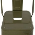 ΣΚΑΜΠΟ BAR ME ΠΛΑΤΗ ΜΕΤΑΛΛΙΚΟ MELITA-PRO HM8643.43 DARK OLIVE GREEN 42x42x100Υεκ.