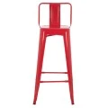 ΣΚΑΜΠΟ BAR ME ΠΛΑΤΗ ΜΕΤΑΛΛΙΚΟ MELITA-PRO HM8643.44 ΚΟΚΚΙΝΟ 42x42x100Υεκ.