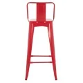 ΣΚΑΜΠΟ BAR ME ΠΛΑΤΗ ΜΕΤΑΛΛΙΚΟ MELITA-PRO HM8643.44 ΚΟΚΚΙΝΟ 42x42x100Υεκ.