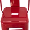 ΣΚΑΜΠΟ BAR ME ΠΛΑΤΗ ΜΕΤΑΛΛΙΚΟ MELITA-PRO HM8643.44 ΚΟΚΚΙΝΟ 42x42x100Υεκ.