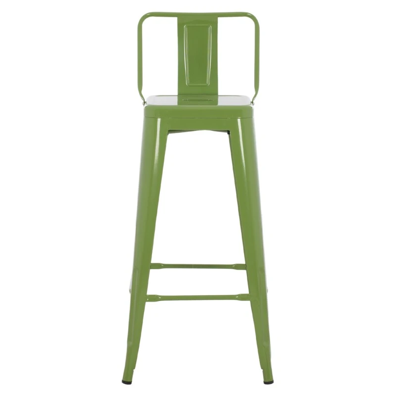 ΣΚΑΜΠΟ BAR ME ΠΛΑΤΗ ΜΕΤΑΛΛΙΚΟ MELITA-PRO HM8643.53 LIGHT OLIVE GREEN 42x42x100Υεκ.