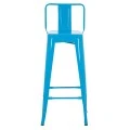ΣΚΑΜΠΟ BAR-PRO ME ΠΛΑΤΗ ΜΕΤΑΛΛΙΚΟ MELITA HM8643.48 ΜΠΛΕ 42x42x100Υεκ.