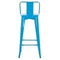 ΣΚΑΜΠΟ BAR-PRO ME ΠΛΑΤΗ ΜΕΤΑΛΛΙΚΟ MELITA HM8643.48 ΜΠΛΕ 42x42x100Υεκ.