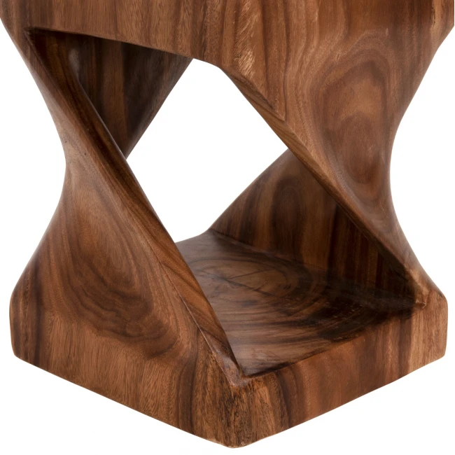 ΣΚΑΜΠΟ GEBO HM9754 ΤΕΤΡΑΓΩΝΟ ΑΠΟ ΞΥΛΟ SUAR ΣΕ ΚΑΡΥΔΙ 35x35x46,5Y εκ.