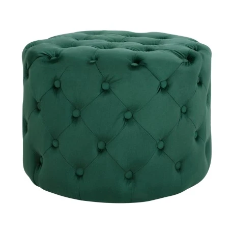 ΣΚΑΜΠΟ KASSIE ΚΥΠΑΡΙΣΣΙ ΒΕΛΟΥΔΟ ΤΥΠΟΥ CHESTERFIELD HM8406.03 Φ60x43Υ εκ.