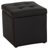 ΣΚΑΜΠΩ ΜΕ ΑΠΟΘΗΚΕΥΤΙΚΟ ΧΩΡΟ PU ΜΑΥΡΟ CUBE HM224.01 36,5x36,5x36Υεκ.