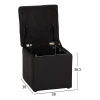 ΣΚΑΜΠΩ ΜΕ ΑΠΟΘΗΚΕΥΤΙΚΟ ΧΩΡΟ PU ΜΑΥΡΟ CUBE HM224.01 36,5x36,5x36Υεκ.