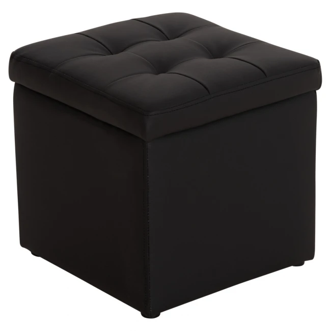 ΣΚΑΜΠΩ ΜΕ ΑΠΟΘΗΚΕΥΤΙΚΟ ΧΩΡΟ PU ΜΑΥΡΟ CUBE HM224.01 36,5x36,5x36Υεκ.