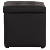 ΣΚΑΜΠΩ ΜΕ ΑΠΟΘΗΚΕΥΤΙΚΟ ΧΩΡΟ PU ΜΑΥΡΟ CUBE HM224.01 36,5x36,5x36Υεκ.