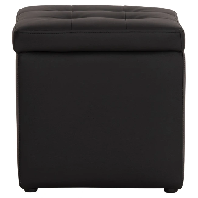 ΣΚΑΜΠΩ ΜΕ ΑΠΟΘΗΚΕΥΤΙΚΟ ΧΩΡΟ PU ΜΑΥΡΟ CUBE HM224.01 36,5x36,5x36Υεκ.