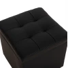 ΣΚΑΜΠΩ ΜΕ ΑΠΟΘΗΚΕΥΤΙΚΟ ΧΩΡΟ PU ΜΑΥΡΟ CUBE HM224.01 36,5x36,5x36Υεκ.