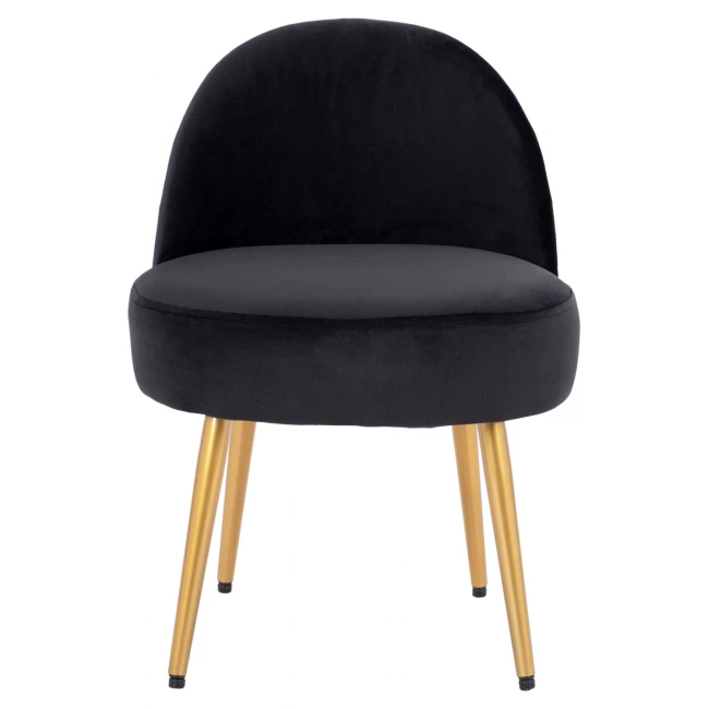 ΣΚΑΜΠΟ ΜΕ ΠΛΑΤΗ YASMINE ΑΠΟ ΜΑΥΡΟ ΒΕΛΟΥΔΟ & ΧΡΥΣΑ ΠΟΔΙΑ HM8395.14 47x43x65Υ εκ.