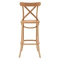 ΣΚΑΜΠΟ ΞΥΛΙΝΟ GIOLIANA HM8750.01 ΑΠΟ ΟΞΙΑ ΦΥΣΙΚΟ ΜΕ PLYWOOD ΚΑΘΙΣΜΑ 46x46x109Υ εκ.