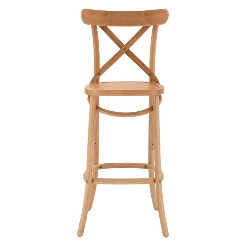 ΣΚΑΜΠΟ ΞΥΛΙΝΟ GIOLIANA HM8750.01 ΑΠΟ ΟΞΙΑ ΦΥΣΙΚΟ ΜΕ PLYWOOD ΚΑΘΙΣΜΑ 46x46x109Υ εκ.