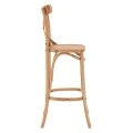 ΣΚΑΜΠΟ ΞΥΛΙΝΟ GIOLIANA HM8750.01 ΑΠΟ ΟΞΙΑ ΦΥΣΙΚΟ ΜΕ PLYWOOD ΚΑΘΙΣΜΑ 46x46x109Υ εκ.