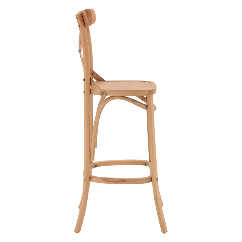 ΣΚΑΜΠΟ ΞΥΛΙΝΟ GIOLIANA HM8750.01 ΑΠΟ ΟΞΙΑ ΦΥΣΙΚΟ ΜΕ PLYWOOD ΚΑΘΙΣΜΑ 46x46x109Υ εκ.