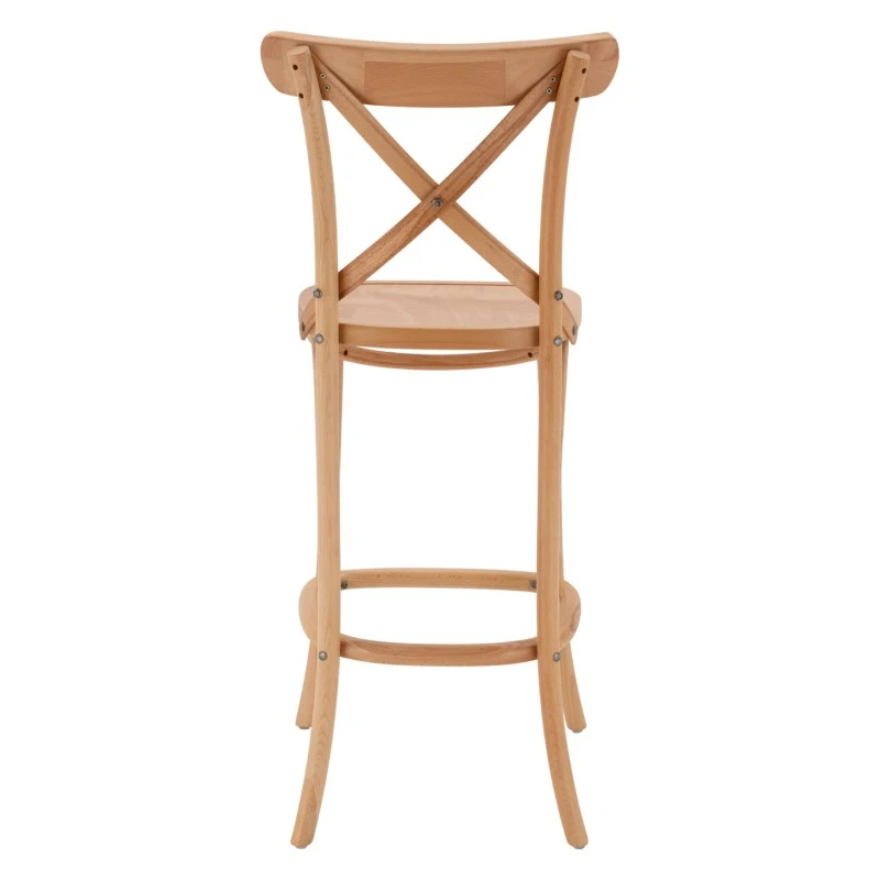 ΣΚΑΜΠΟ ΞΥΛΙΝΟ GIOLIANA HM8750.01 ΑΠΟ ΟΞΙΑ ΦΥΣΙΚΟ ΜΕ PLYWOOD ΚΑΘΙΣΜΑ 46x46x109Υ εκ.
