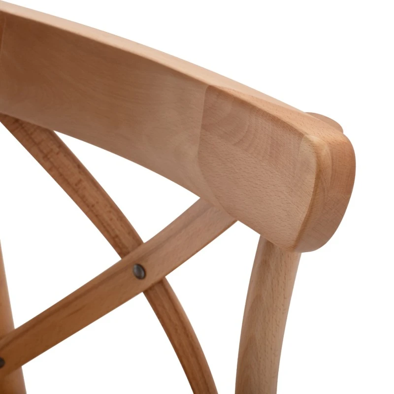 ΣΚΑΜΠΟ ΞΥΛΙΝΟ GIOLIANA HM8750.01 ΑΠΟ ΟΞΙΑ ΦΥΣΙΚΟ ΜΕ PLYWOOD ΚΑΘΙΣΜΑ 46x46x109Υ εκ.