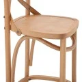 ΣΚΑΜΠΟ ΞΥΛΙΝΟ GIOLIANA HM8750.01 ΑΠΟ ΟΞΙΑ ΦΥΣΙΚΟ ΜΕ PLYWOOD ΚΑΘΙΣΜΑ 46x46x109Υ εκ.