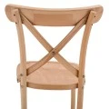 ΣΚΑΜΠΟ ΞΥΛΙΝΟ GIOLIANA HM8750.01 ΑΠΟ ΟΞΙΑ ΦΥΣΙΚΟ ΜΕ PLYWOOD ΚΑΘΙΣΜΑ 46x46x109Υ εκ.