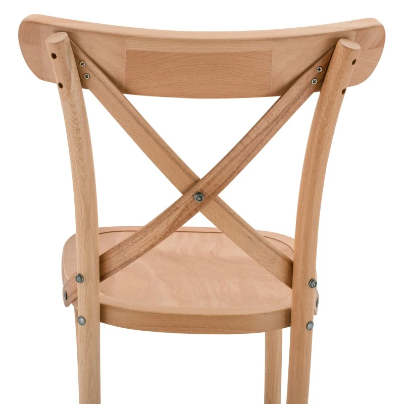 ΣΚΑΜΠΟ ΞΥΛΙΝΟ GIOLIANA HM8750.01 ΑΠΟ ΟΞΙΑ ΦΥΣΙΚΟ ΜΕ PLYWOOD ΚΑΘΙΣΜΑ 46x46x109Υ εκ.