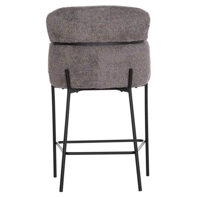 ΣΚΑΜΠΟ ΜΕΣ. ΥΨΟΥΣ WOLF HM8584.01 ΓΚΡΙ ΥΦΑΣΜΑ ΜΠΟΥΚΛΕ-ΜΕΤΑΛΛΙΚΑ ΠΟΔΙΑ 56x56x96Yεκ.