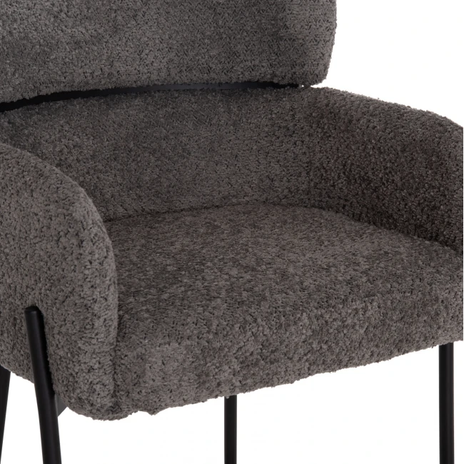 ΣΚΑΜΠΟ ΜΕΣ. ΥΨΟΥΣ WOLF HM8584.01 ΓΚΡΙ ΥΦΑΣΜΑ ΜΠΟΥΚΛΕ-ΜΕΤΑΛΛΙΚΑ ΠΟΔΙΑ 56x56x96Yεκ.