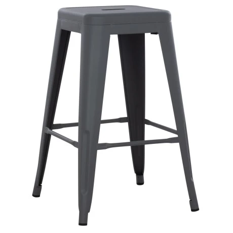 ΣΚΑΜΠΟ ΜΕΣΑΙΟΥ ΥΨΟΥΣ ΜΕΤΑΛΛΙΚΟ MELITA-PRO HM8573.50 ΓΚΡΙ 43x43x67Υεκ.