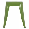 ΣΚΑΜΠΟ ΜΕΤΑΛΛΙΚΟ MELITA HM0096.53 ΣΕ LIGHT OLIVE GREEN ΧΡΩΜΑ 37x37x45Υεκ.