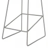 ΣΚΑΜΠΟ ΜΕΤΑΛΛΙΚΟ NAILA HM8450.10 ΜΕ ΚΑΘΙΣΜΑ PP ΓΚΡΙ 47x47x83 εκ.