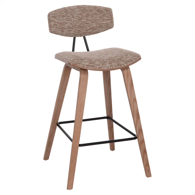 ΣΚΑΜΠΟ ΜΠΑΡ ΜΕΣ.ΥΨΟΥΣ INOVER HM9984.01 PLYWOOD ΣΕ WHITEWASH-ΚΑΦΕ ΥΦΑΣΜΑ 50x48x90Υεκ.