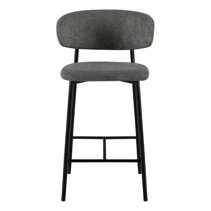 ΣΚΑΜΠΟ-ΜΠΑΡ ΜΕΣ.ΥΨΟΥΣ KIMO HM18462.01 ΓΚΡΙ ΥΦΑΣΜΑ--ΜΕΤΑΛ.ΠΟΔΙΑ ΣΕ ΜΑΥΡΟ 47x48x93Υεκ